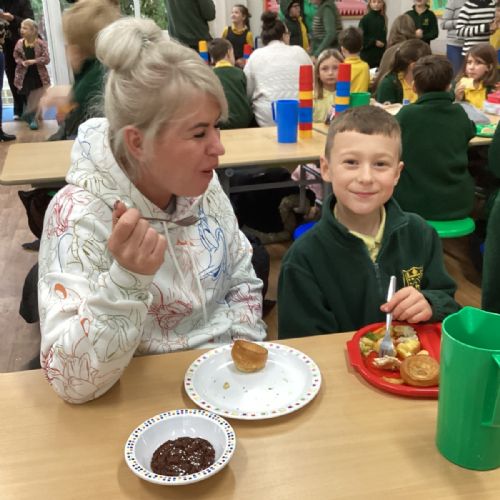 Parents in for lunch